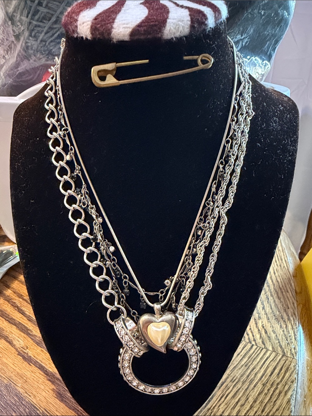 Lots of 3 Silver tone Necklace